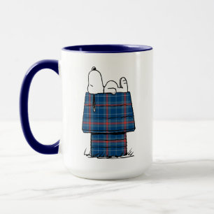 Erdnüsse Karierte Flannel Ferienhaus Hunde Snoop Tasse