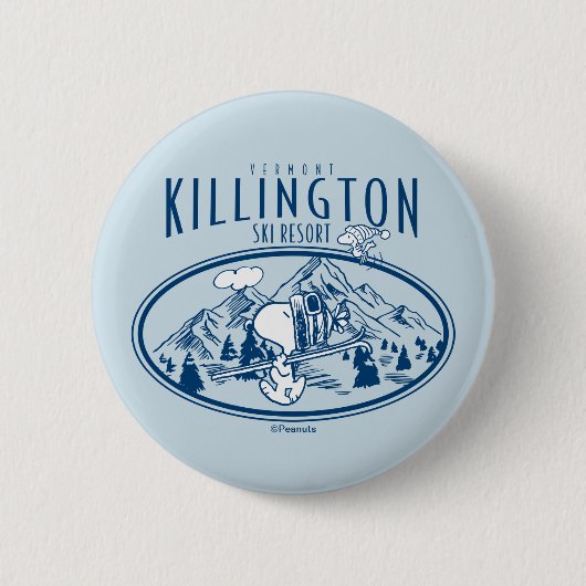 Erdnüsse | Killington Ski Resort Vermont Button (Vorderseite)