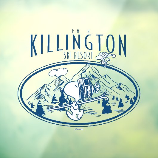 Erdnüsse | Killington Ski Resort Vermont Fensteraufkleber (Blatt 3)