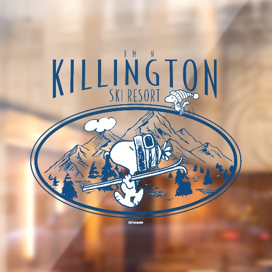 Erdnüsse | Killington Ski Resort Vermont Fensteraufkleber (Blatt 2)