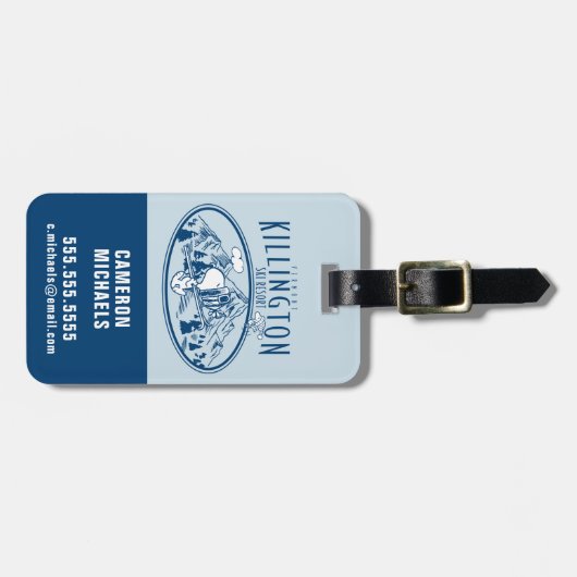 Erdnüsse | Killington Ski Resort Vermont Gepäckanhänger (Vorderseite horizontal)