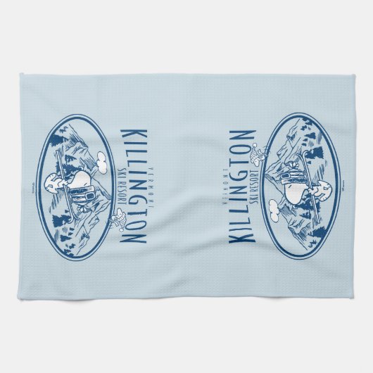 Erdnüsse | Killington Ski Resort Vermont Geschirrtuch (Horizontal)