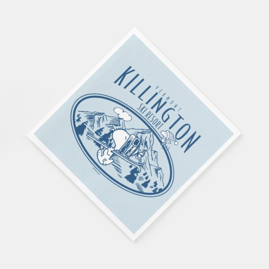 Erdnüsse | Killington Ski Resort Vermont Serviette (Ecke)