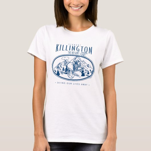 Erdnüsse | Killington Ski Resort Vermont T-Shirt (Vorderseite)