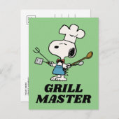 Erdnüsse | Koch Snoopy Postkarte (Vorne/Hinten)