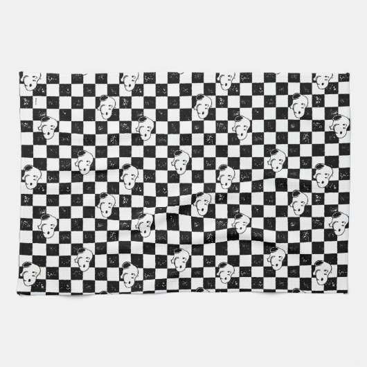 Erdnüsse | Kontrollflagge Geschirrtuch (Horizontal)