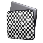 Erdnüsse | Kontrollflagge Laptopschutzhülle (Vorderseite Links)