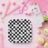 Erdnüsse | Kontrollflagge Pappteller (Party)