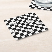 Erdnüsse | Kontrollflagge Rechteckiger Pappuntersetzer (angewinkelt)