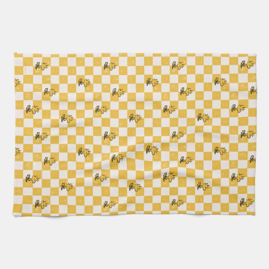 Erdnüsse | Kontrollierte Holzflagge Geschirrtuch (Horizontal)