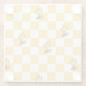 Erdnüsse | Kontrollierte Holzflagge Glasuntersetzer (Rückseite)