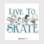 Erdnüsse | Leben in Skate Aufkleber (Blatt)