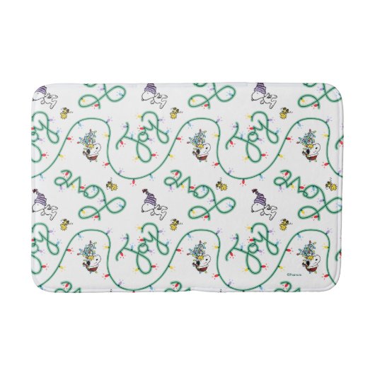 Erdnüsse | Leuchtendes Weihnachtsmuster für die Li Badematte (Vorderseite)