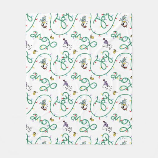 Erdnüsse | Leuchtendes Weihnachtsmuster für die Li Fleecedecke (Vorderseite)