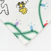 Erdnüsse | Leuchtendes Weihnachtsmuster für die Li Fleecedecke (Ecke)