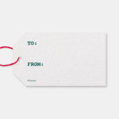 Erdnüsse | Leuchtendes Weihnachtsmuster für die Li Geschenkanhänger (Rückseite Horizontal)