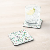 Erdnüsse | Leuchtendes Weihnachtsmuster für die Li Getränkeuntersetzer (Rechte Seite)