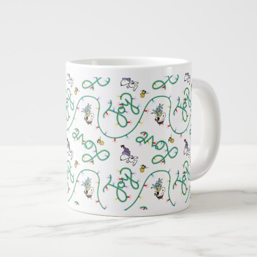 Erdnüsse | Leuchtendes Weihnachtsmuster für die Li Jumbo-Tasse (Vorderseite Rechts)