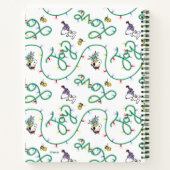 Erdnüsse | Leuchtendes Weihnachtsmuster für die Li Notizblock (Rückseite)