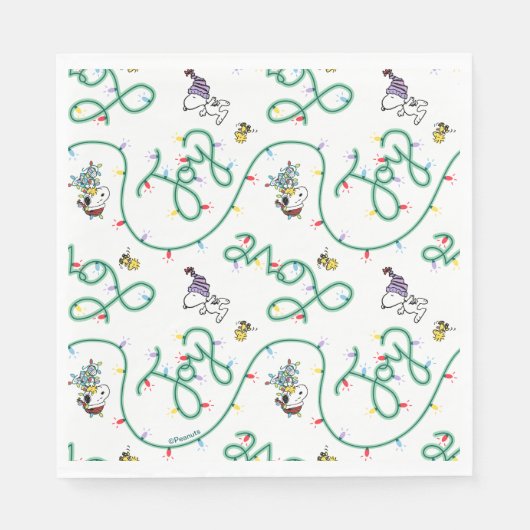 Erdnüsse | Leuchtendes Weihnachtsmuster für die Li Serviette (Vorderseite)