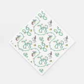 Erdnüsse | Leuchtendes Weihnachtsmuster für die Li Serviette (Ecke)