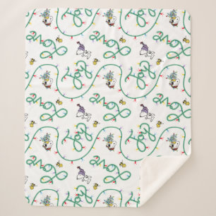 Erdnüsse   Leuchtendes Weihnachtsmuster für die Li Sherpadecke