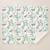 Erdnüsse | Leuchtendes Weihnachtsmuster für die Li Sherpadecke (Vorderseite (Horizontal))