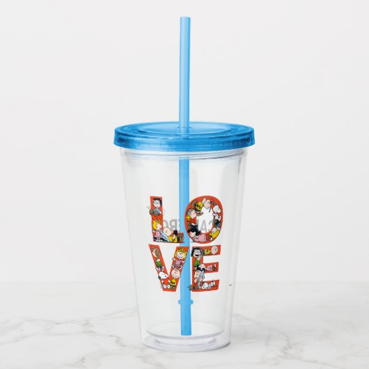 Erdnüsse - LIEBE Acryltrinkbecher (Vorderseite)