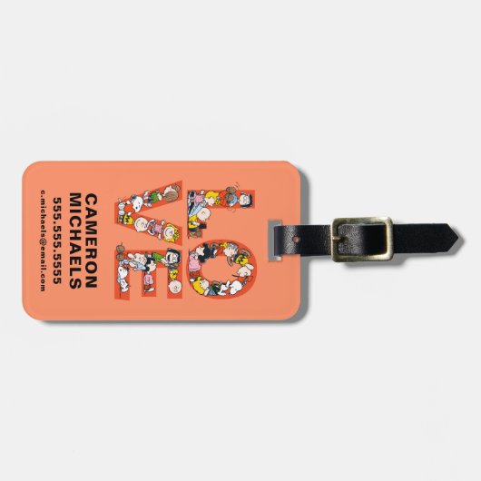 Erdnüsse - LIEBE Gepäckanhänger (Vorderseite horizontal)