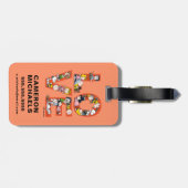 Erdnüsse - LIEBE Gepäckanhänger (Rückseite horizontal)