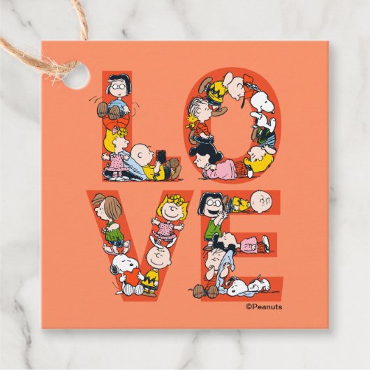 Erdnüsse - LIEBE Geschenkanhänger (Vorderseite)