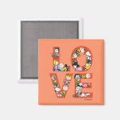 Erdnüsse - LIEBE Magnet (Vorderseite/Rückseite)