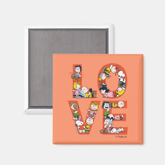 Erdnüsse - LIEBE Magnet (Vorderseite/Rückseite)