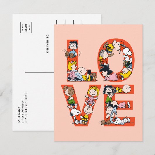 Erdnüsse - LIEBE Postkarte (Vorne/Hinten)