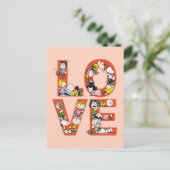 Erdnüsse - LIEBE Postkarte (Stehend Vorderseite)