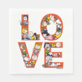 Erdnüsse - LIEBE Serviette (Vorderseite)