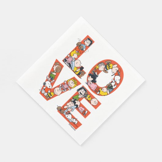 Erdnüsse - LIEBE Serviette (Ecke)