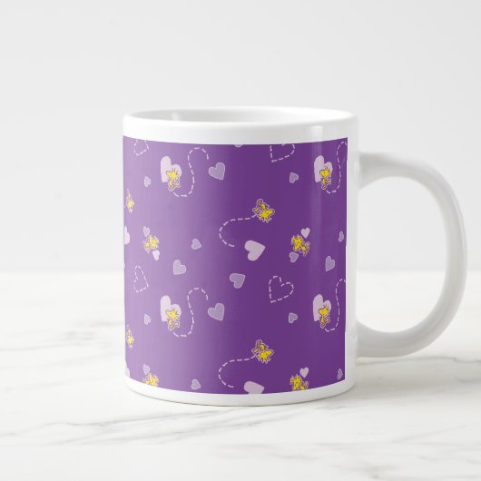 Erdnüsse | Lila Holzherz Jumbo-Tasse (Rechts)