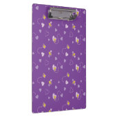 Erdnüsse | Lila Holzherz Klemmbrett (Rechts)