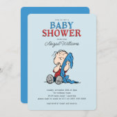 Erdnüsse | Linus and Blanket Boy Baby Shooter Einladung (Vorne/Hinten)