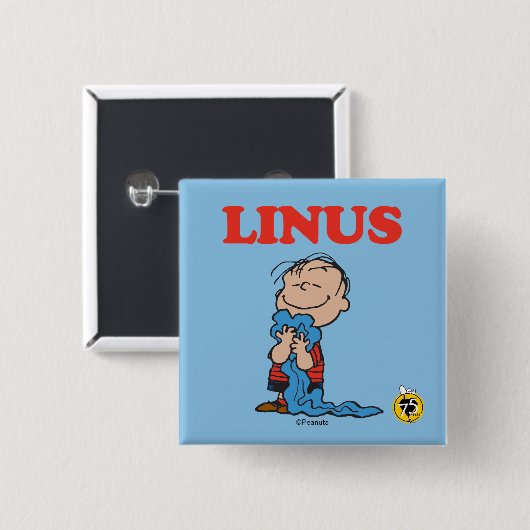Erdnüsse | Linus Blanket Smile Button (Vorne & Hinten)