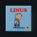 Erdnüsse | Linus Blanket Smile Button<br><div class="desc">Karo dieses lustige Design von Peanuts mit Linus.</div>