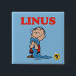 Erdnüsse | Linus Blanket Smile Button<br><div class="desc">Karo dieses lustige Design von Peanuts mit Linus.</div>