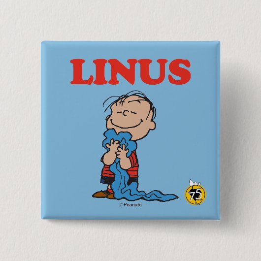 Erdnüsse | Linus Blanket Smile Button (Vorderseite)