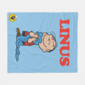 Erdnüsse | Linus Blanket Smile Fleecedecke (Vorderseite (Horizontal))