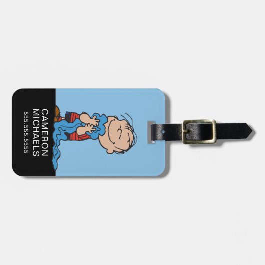 Erdnüsse | Linus Blanket Smile Gepäckanhänger (Vorderseite horizontal)