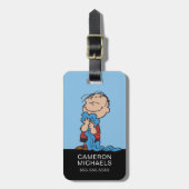 Erdnüsse | Linus Blanket Smile Gepäckanhänger (Vorderseite vertikal)