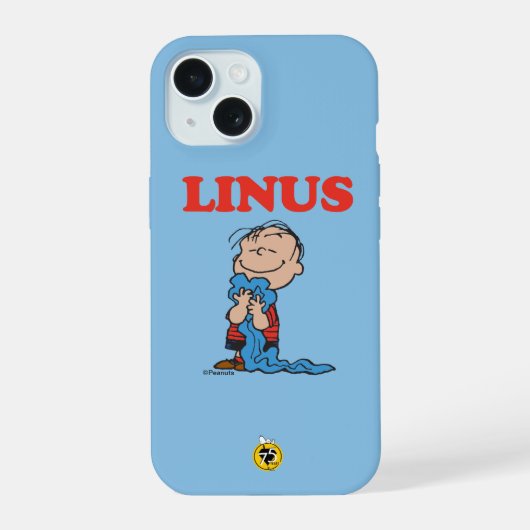 Erdnüsse | Linus Blanket Smile iPhone 15 Hülle (Rückseite)