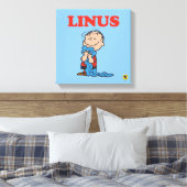 Erdnüsse | Linus Blanket Smile Leinwanddruck (Insitu (Schlafzimmer))