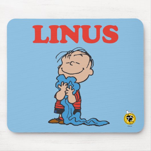 Erdnüsse | Linus Blanket Smile Mousepad (Vorne)